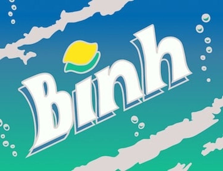 Sprite Logo but with the name Binh instead of Sprite