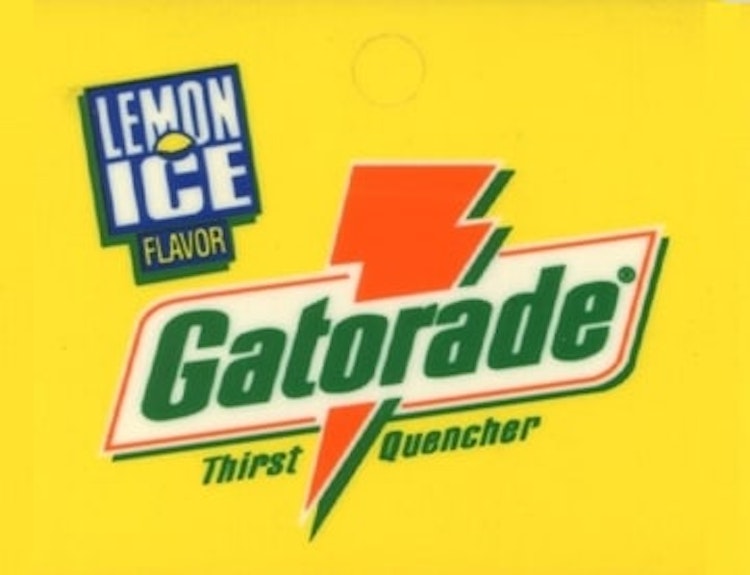 gatorade lemon ice label